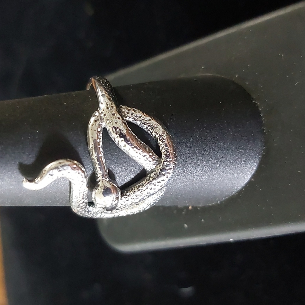 Sterling Silver Snake Ring Sz9 Unisex